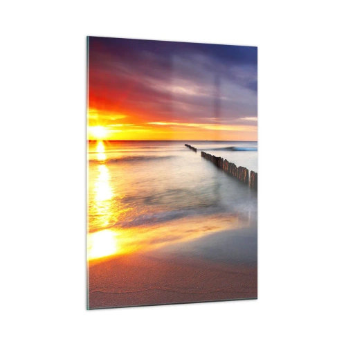 Quadro em vidro - Ouça o silêncio - 50x70 cm