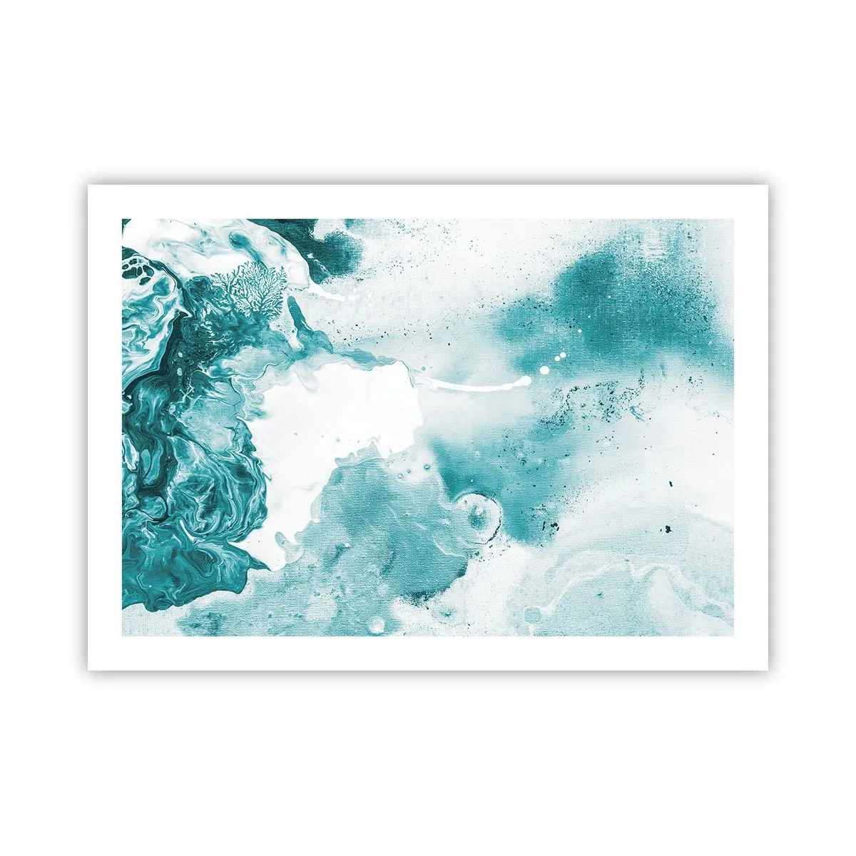 Pôster - Inundado em azul - 70x50 cm
