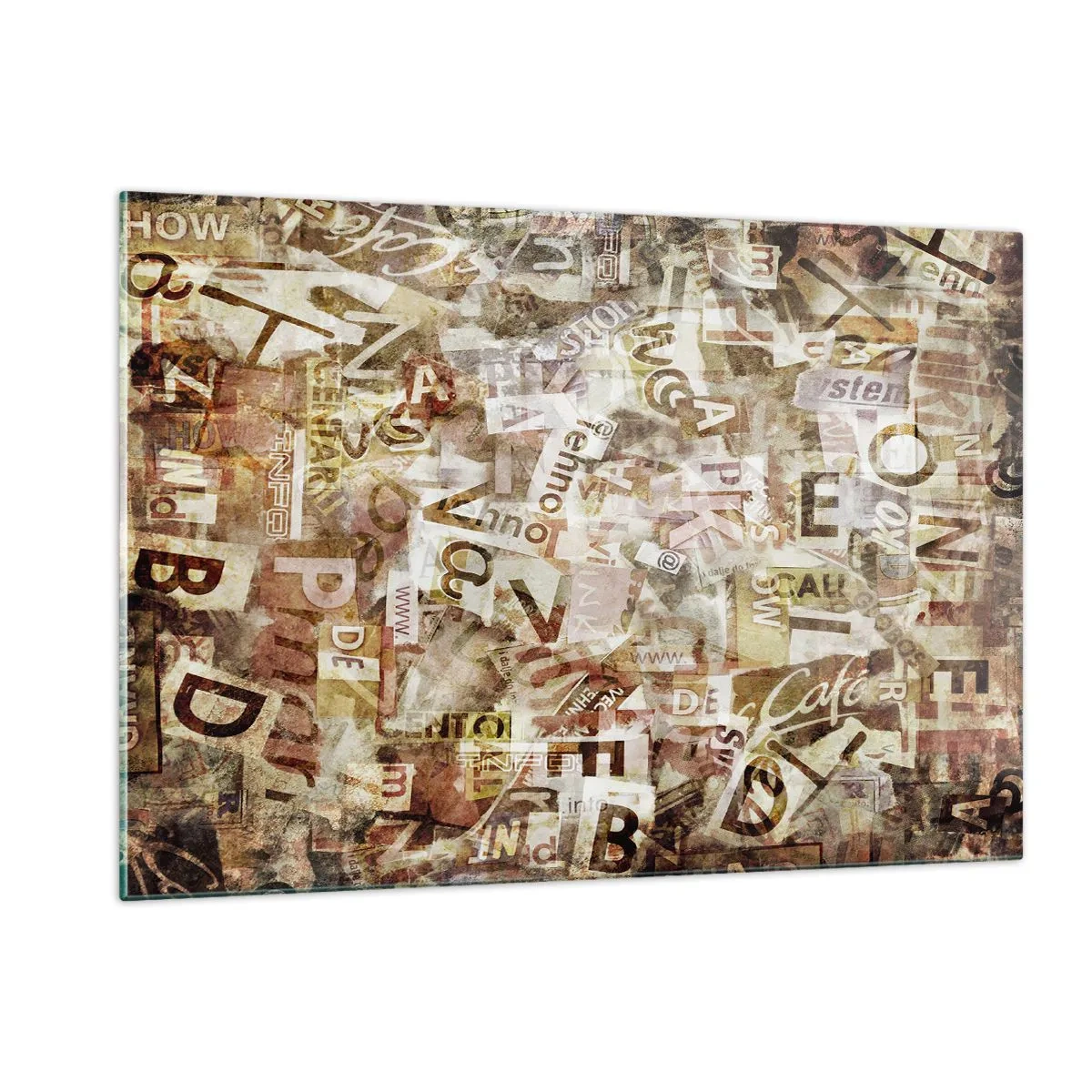 Quadro em vidro - Unificando a conversa fiada - 120x80 cm