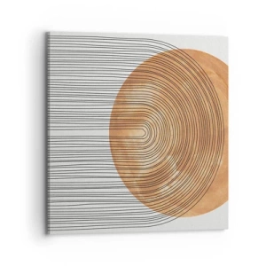 Quadro em tela - Composição solar - 70x70 cm