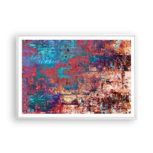 Pôster em moldura branca - Memória e esquecimento - 100x70 cm