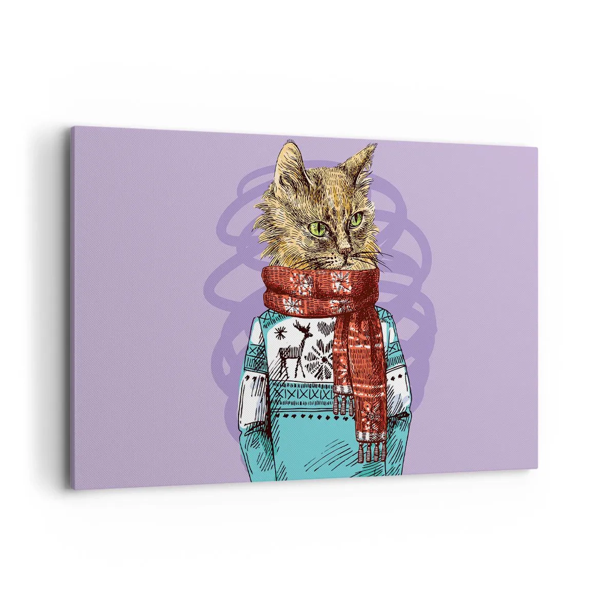 Quadro em tela - Gato não só de botas - 120x80 cm