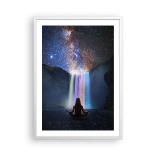 Pôster em moldura branca - Harmonia absoluta - 50x70 cm