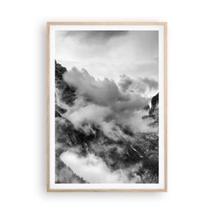 Pôster com moldura de carvalho claro - Bonitas e cruéis - 70x100 cm