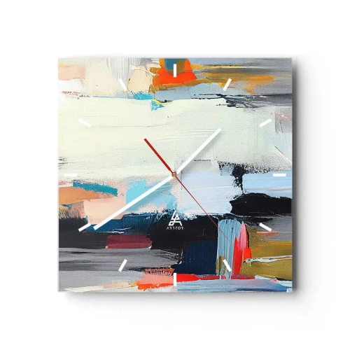 Relógio de parede - Relógio em vidro - Há um método? - 30x30 cm