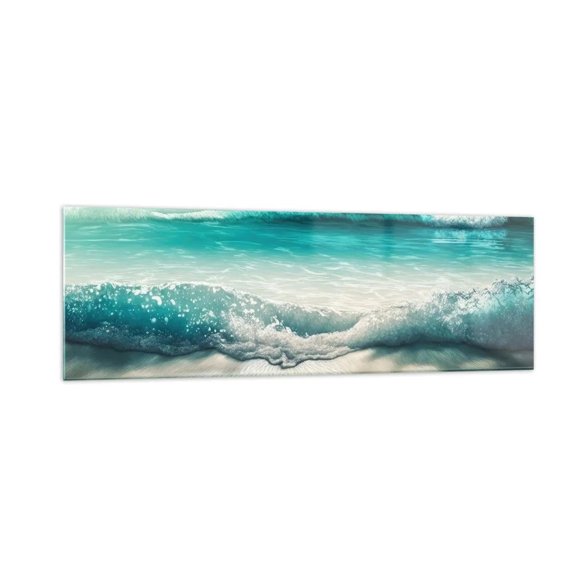 Quadro em vidro - A paz do oceano - 160x50 cm