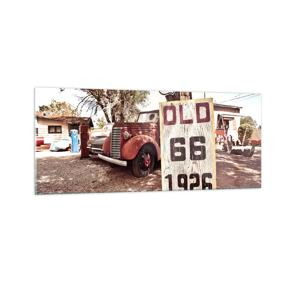 Quadro em vidro - A lenda de uma província americana - 100x40 cm