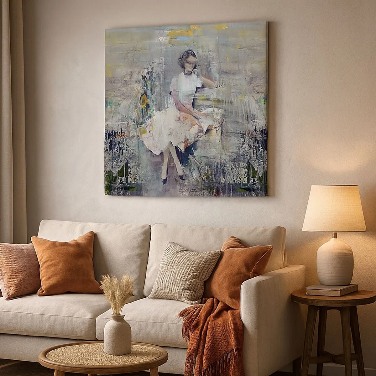 Quadro em tela - Clássica e moderna - 30x30 cm