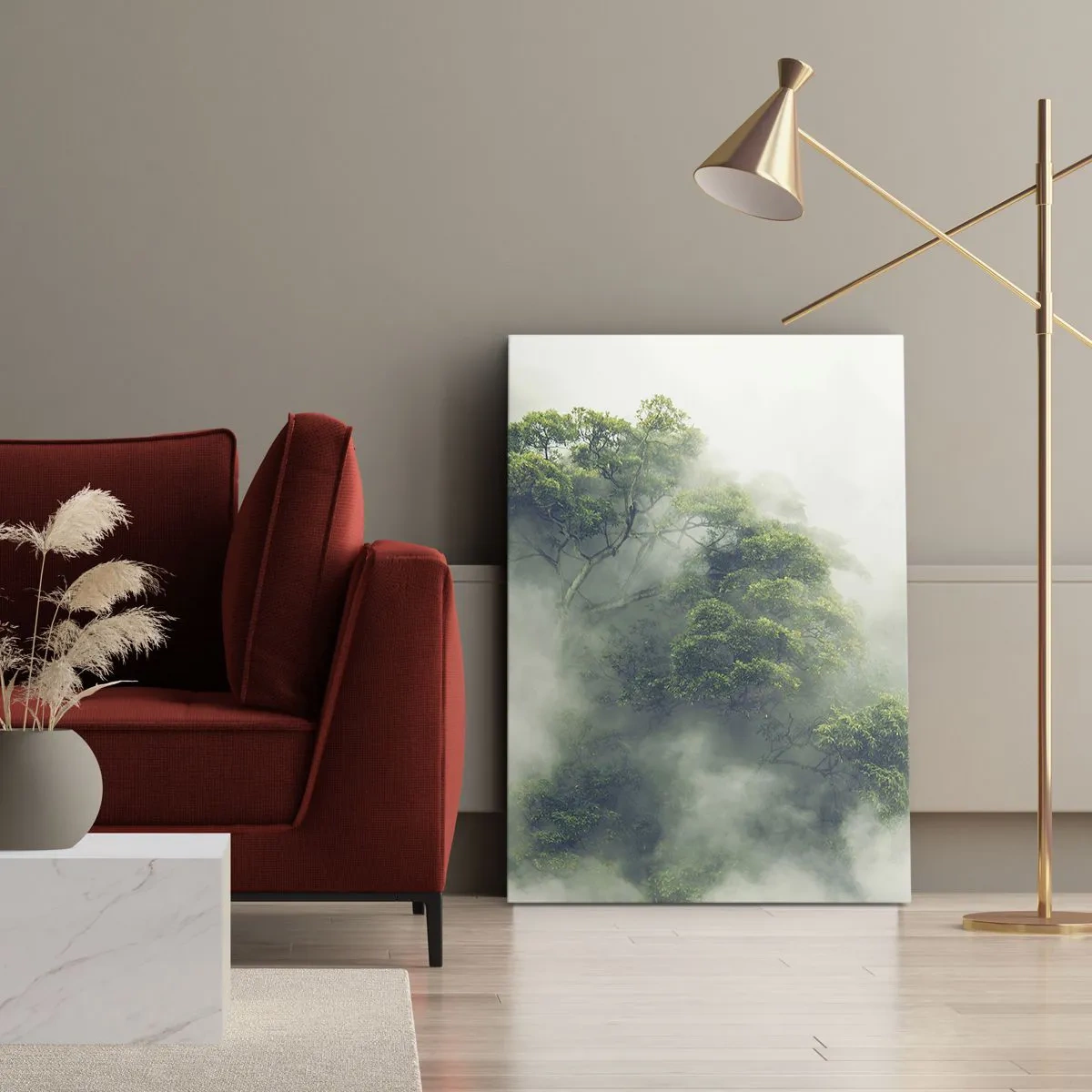 Quadro em tela - Envolto em neblina - 50x70 cm