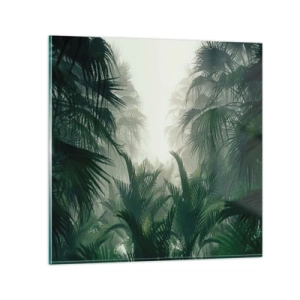 Quadro em vidro - Mistério tropical - 70x70 cm