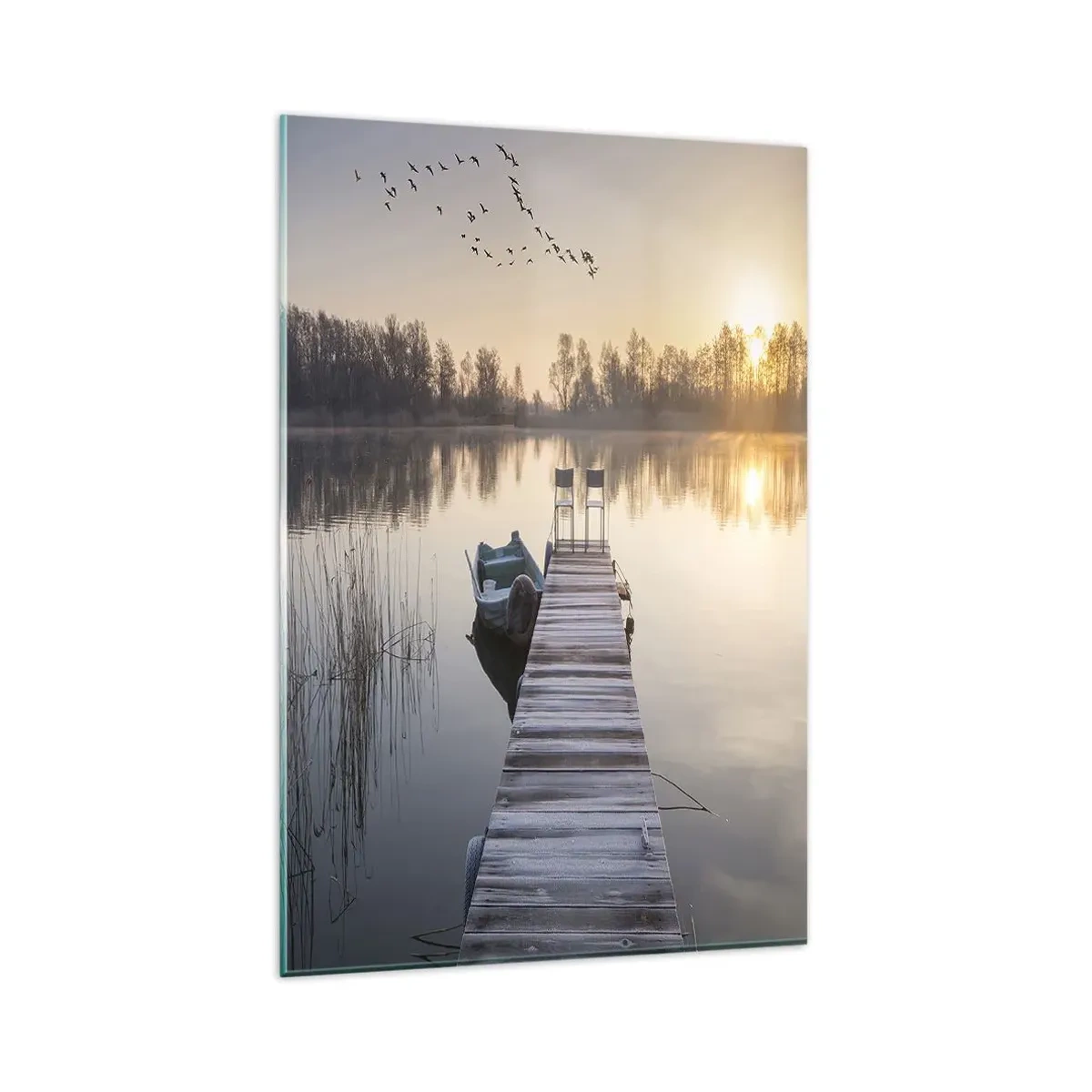 Quadro em vidro - Voltarei dentro de algum tempo - 80x120 cm