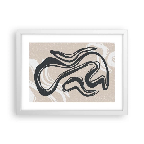 Pôster em moldura branca - Expressão multiplicada - 40x30 cm