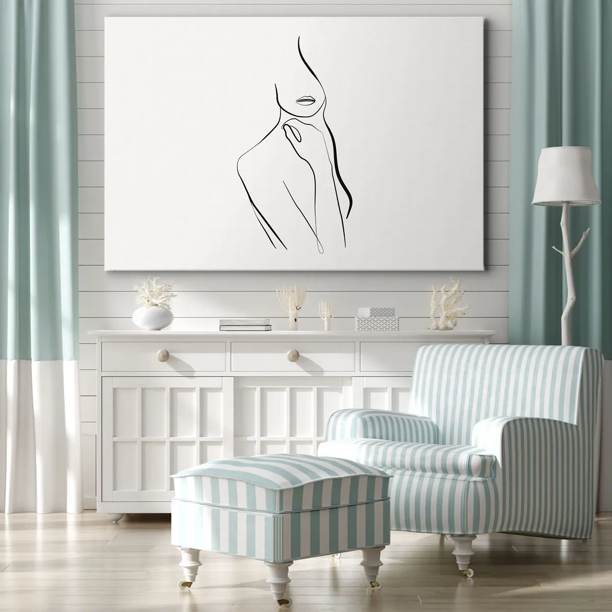 Quadro em tela - Uma onda de melancolia - 120x80 cm