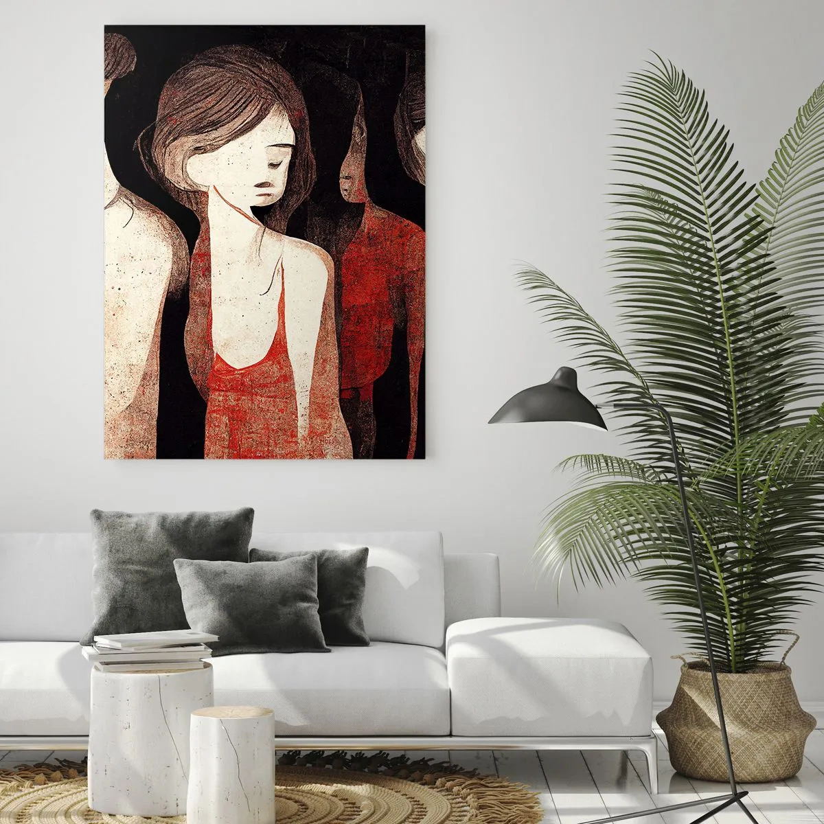 Quadro em vidro - Madonas das trevas - 50x70 cm