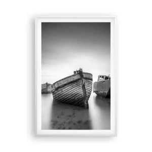 Pôster em moldura branca - Apenas lembranças... - 61x91 cm