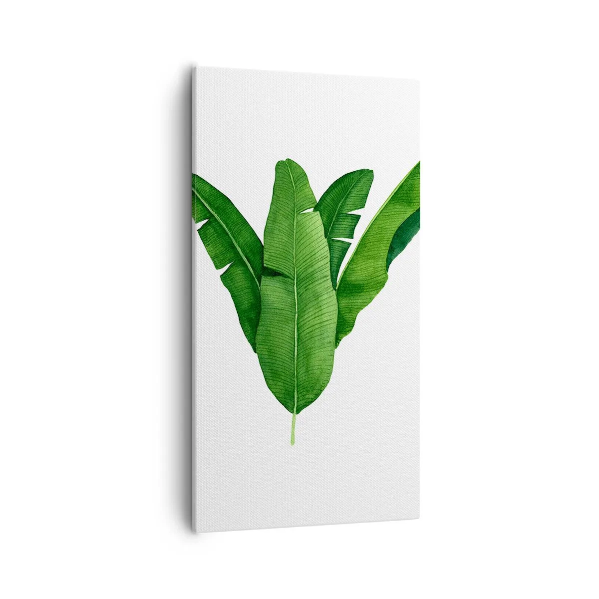 Quadro em tela - Simetria verde - 55x100 cm