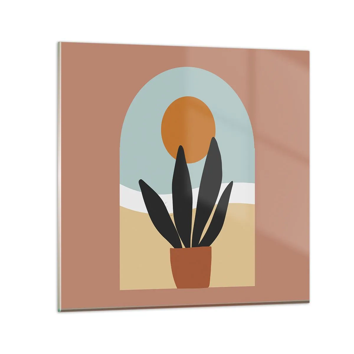 Quadro em vidro - Pequenas alegrias - 30x30 cm