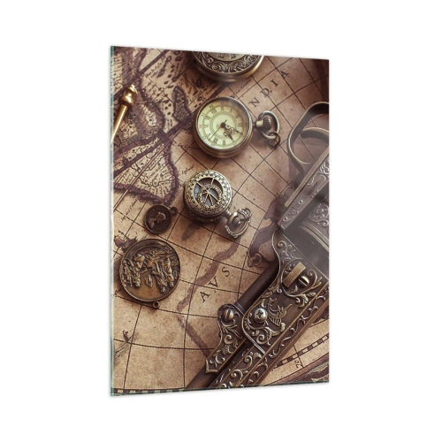Quadro em vidro - A aventura nos chama - 50x70 cm