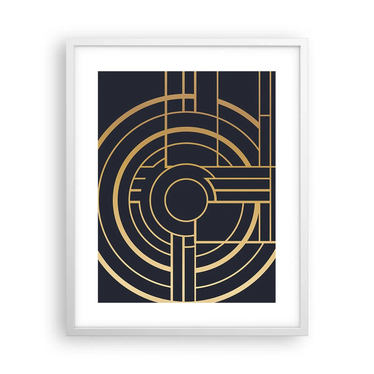 Pôster em moldura branca - Rotação das coisas - 40x50 cm