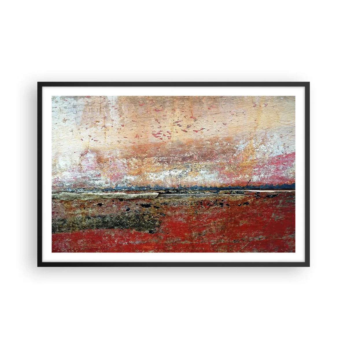 Pôster com moldura preta - Talvez seja o mar - 91x61 cm