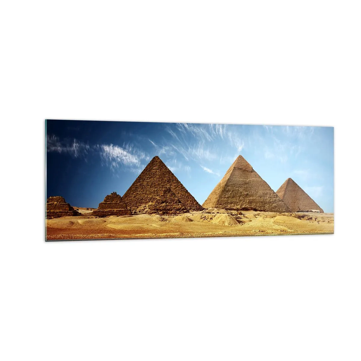 Quadro em vidro - 40 séculos vos contemplam - 140x50 cm