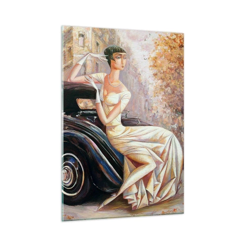 Quadro em vidro - Elegância retro - 50x70 cm