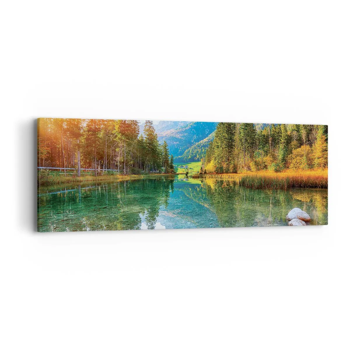Quadro em tela - A suavidade do outono - 90x30 cm