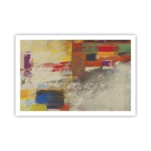 Pôster - Geometria das cores - 91x61 cm