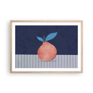 Pôster com moldura de carvalho claro - Convexidade e plano - 70x50 cm