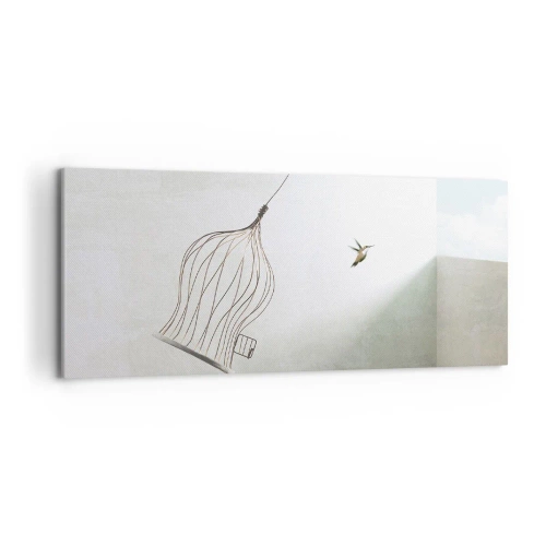 Quadro em tela - Enfim a liberdade - 120x50 cm