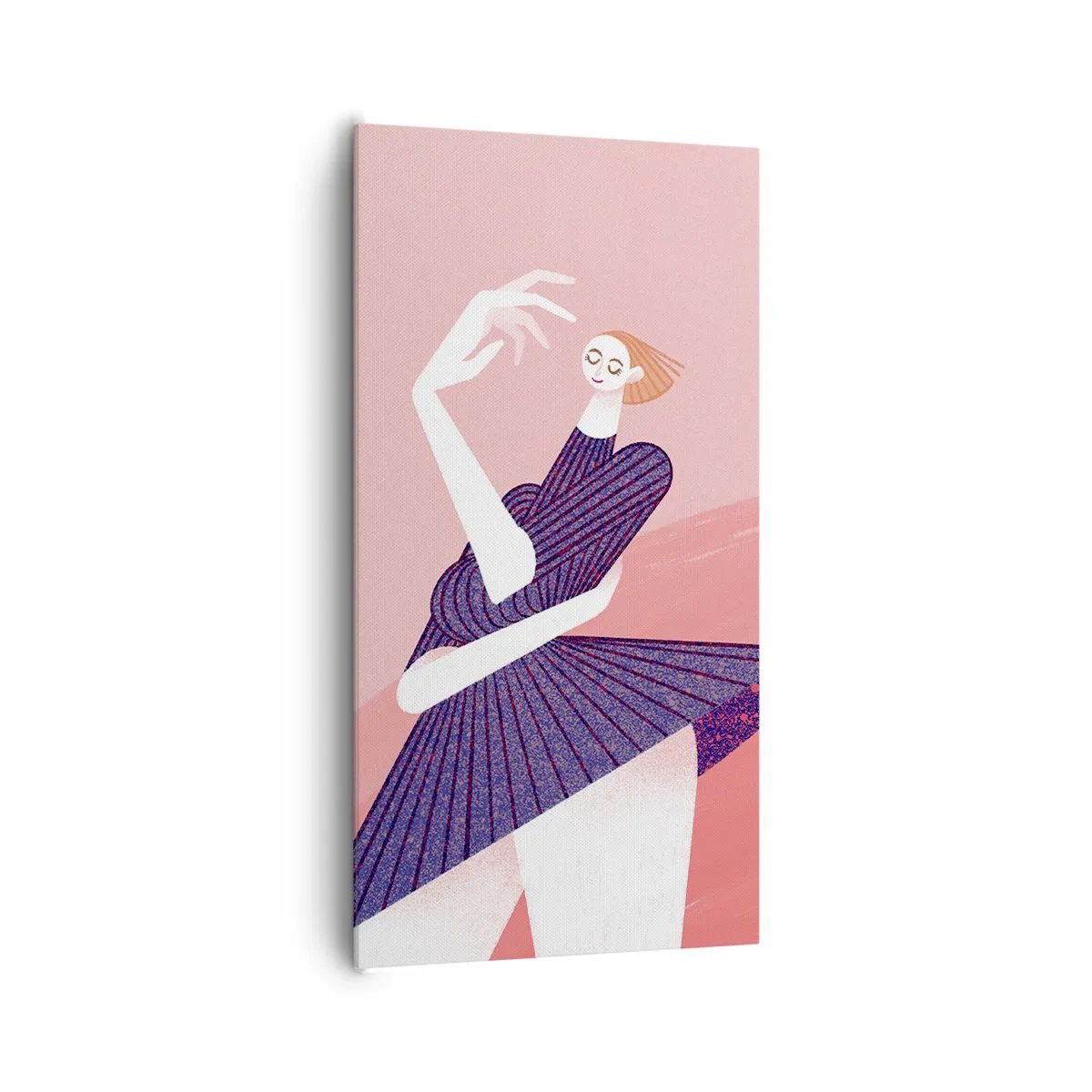 Quadro em tela - Cada passo é um cinto de dança - 65x120 cm