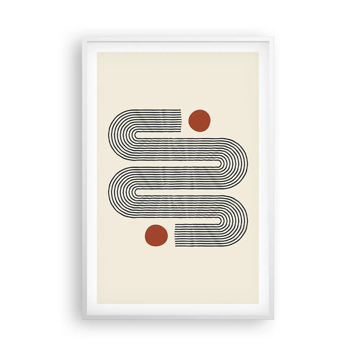 Pôster em moldura branca - Do início ao fim - 61x91 cm