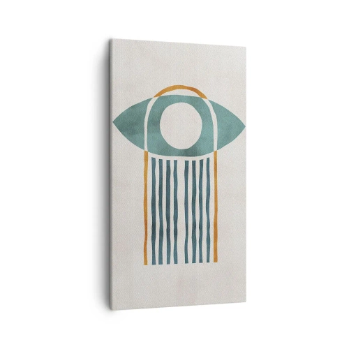 Quadro em tela - Sinais e rituais - 45x80 cm