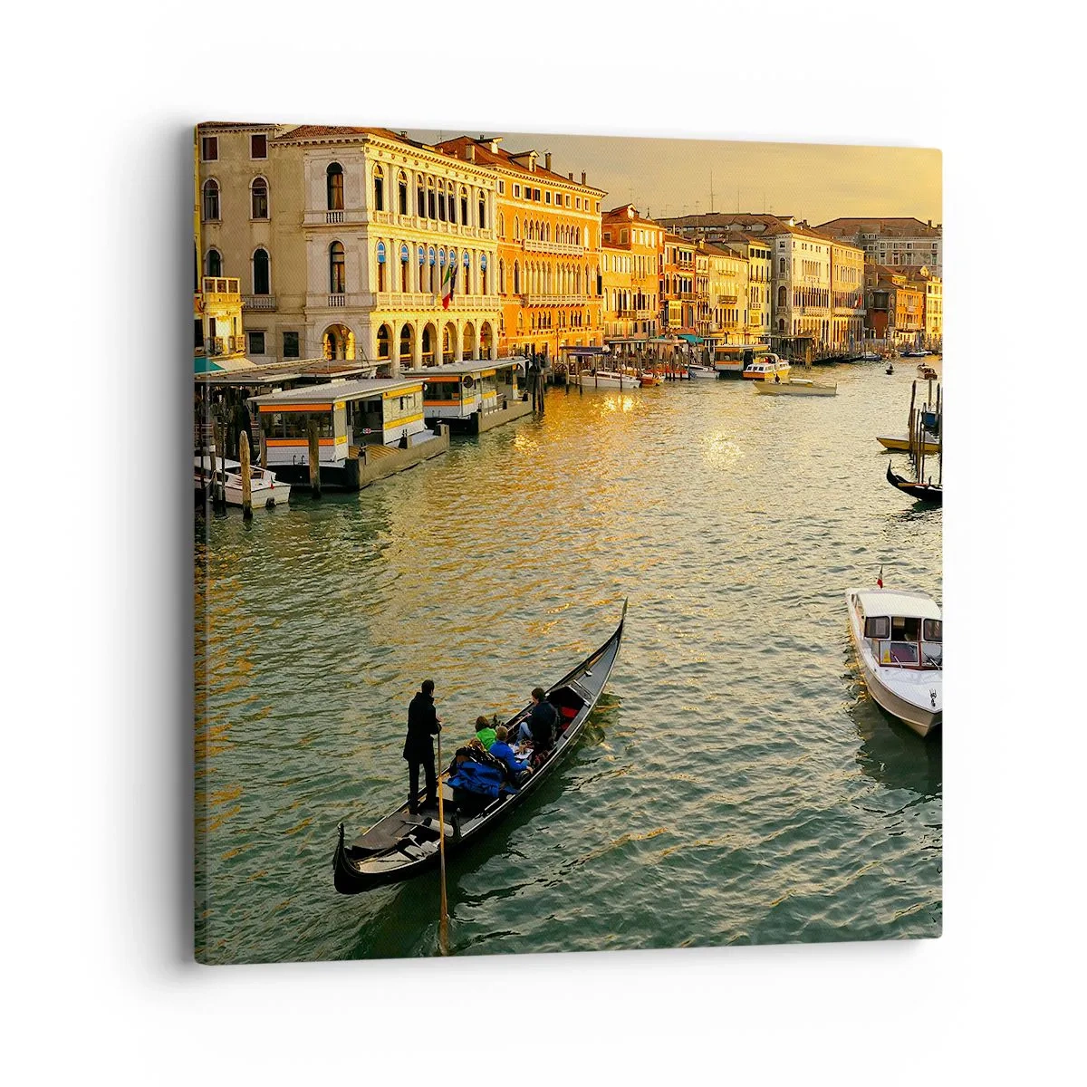 Quadro em tela - No lado ensolarado da rua - 40x40 cm