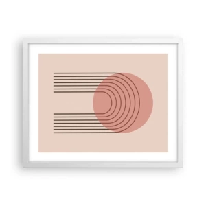 Pôster em moldura branca - Atração irresistível - 50x40 cm