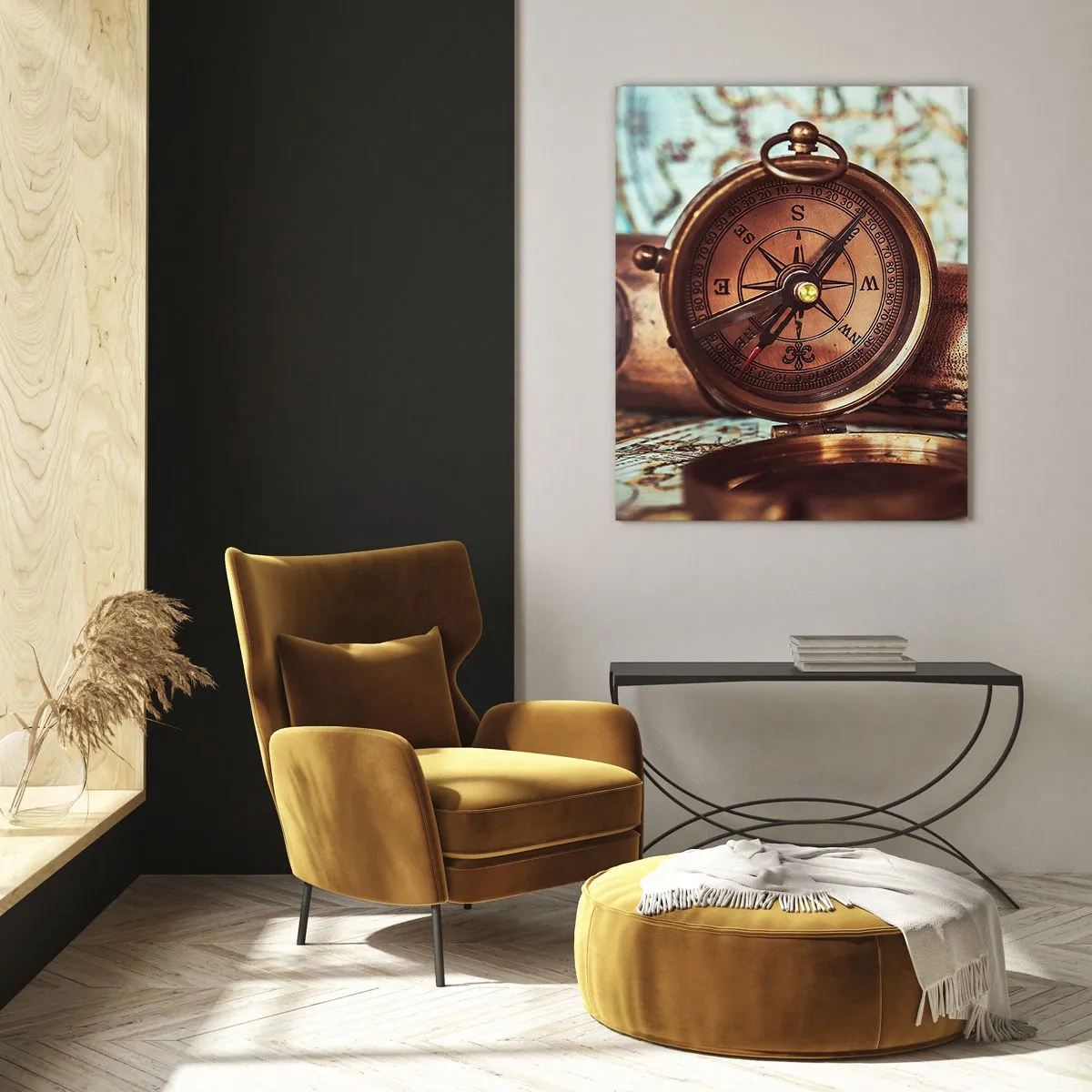 Quadro em vidro - Uma aventura pirata no Caribe - 80x120 cm