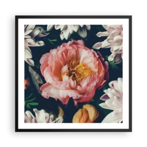 Pôster com moldura preta - Com o esplendor barroco - 60x60 cm