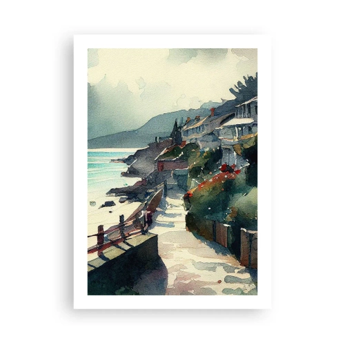 Pôster - Cidade mediterrânea - 50x70 cm