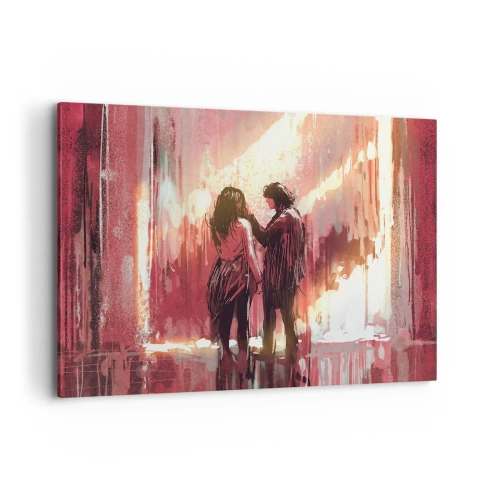 Quadro em tela - O eterno espetáculo do amor - 100x70 cm