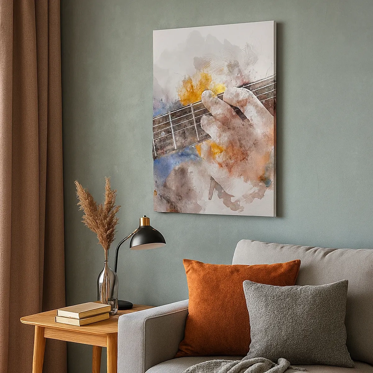 Quadro em tela - Poesia entre as cordas - 50x70 cm