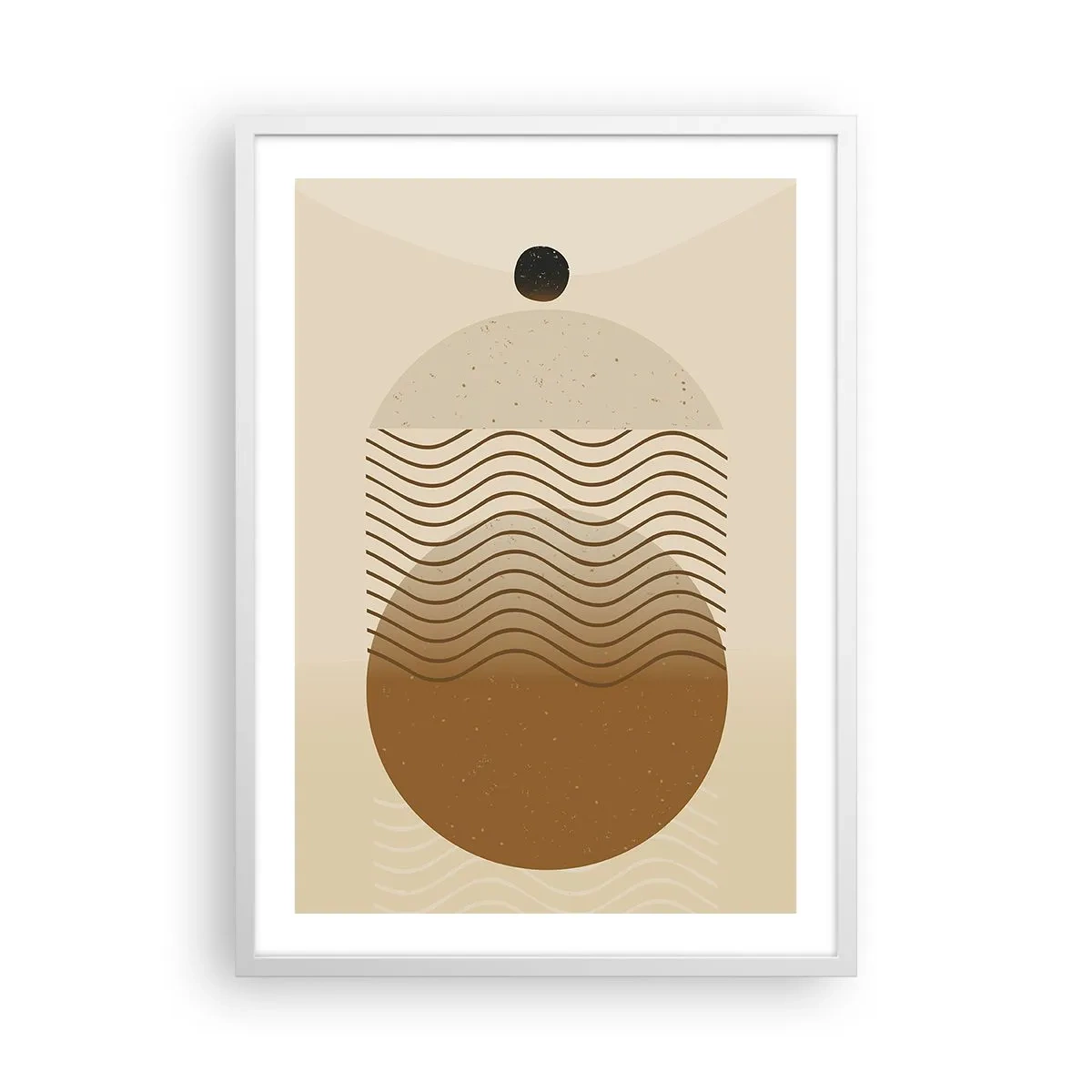 Pôster em moldura branca - Sobre a origem das figuras geométricas - 50x70 cm