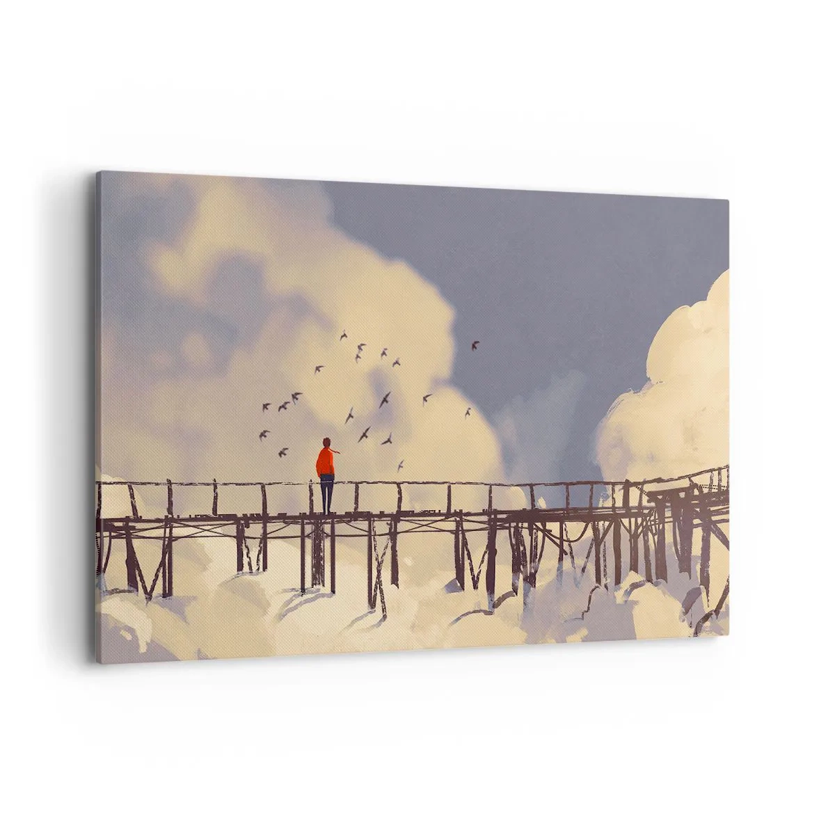 Quadro em tela - Saudade azul - 100x70 cm