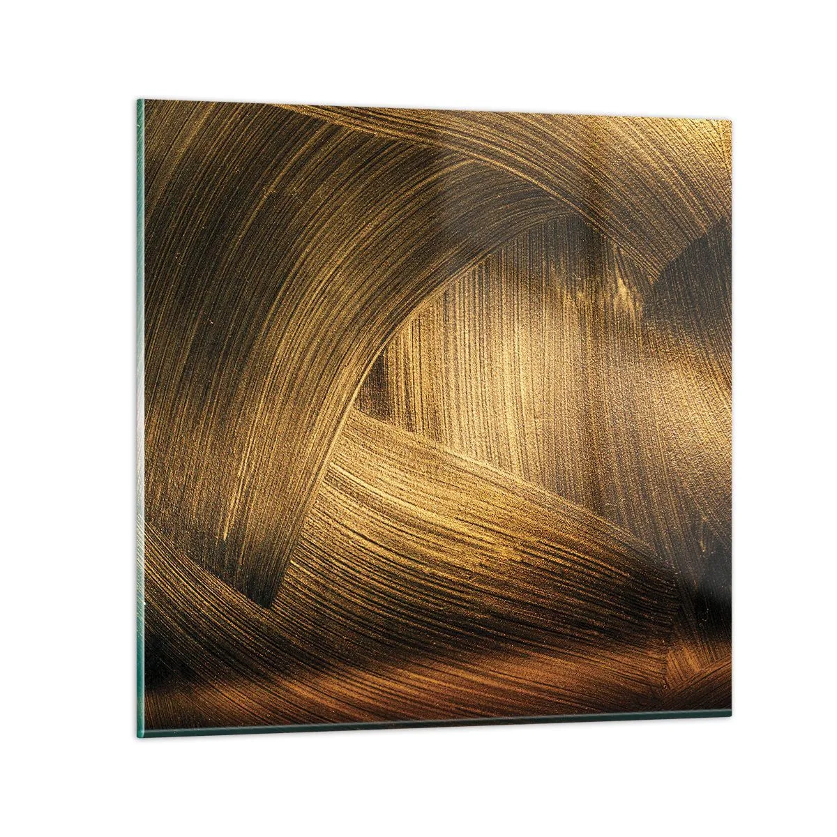 Quadro em vidro - No labirinto dourado - 70x70 cm