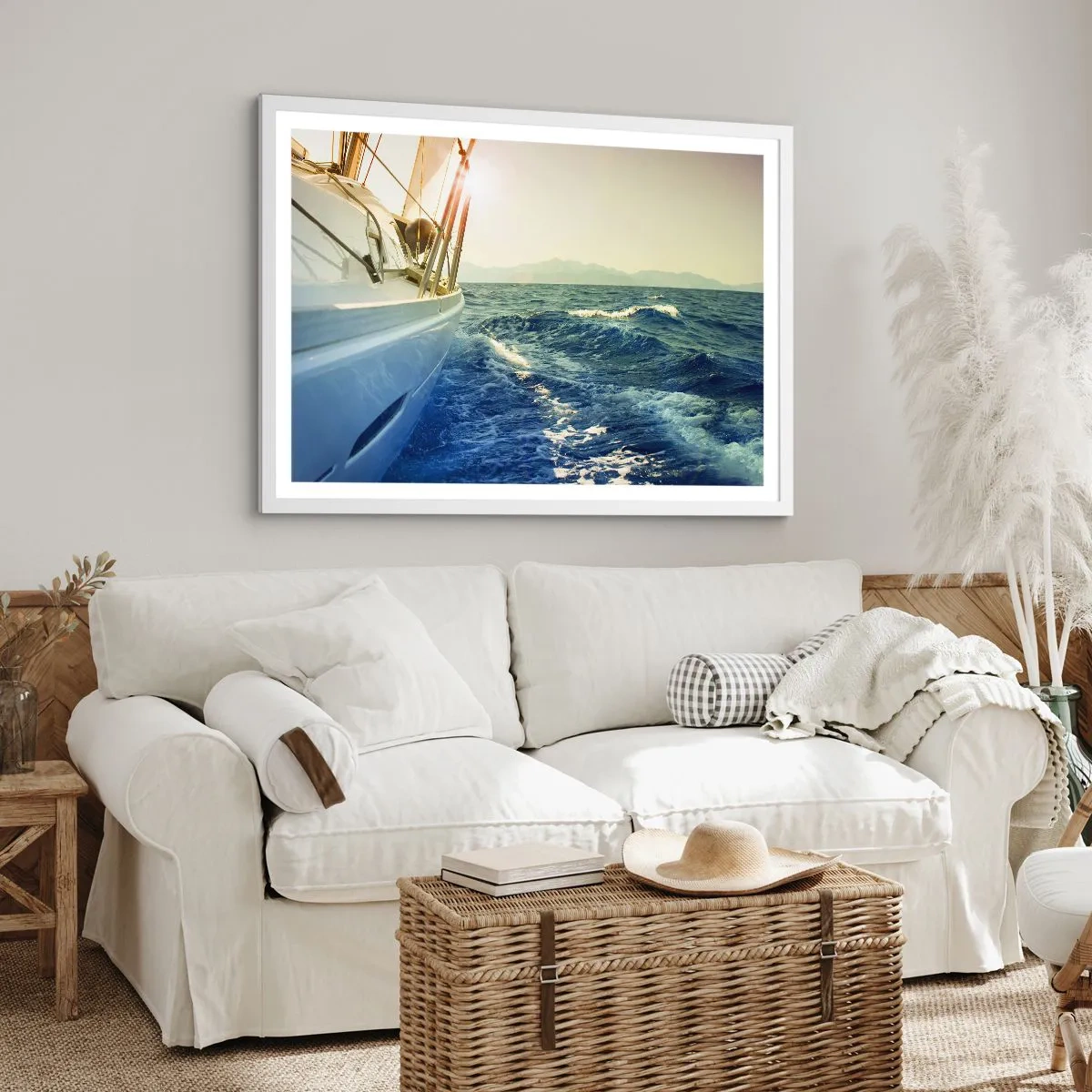 Pôster em moldura branca - Depois da aventura - 50x40 cm