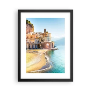 Pôster com moldura preta - Uma cidade inacreditável - 30x40 cm