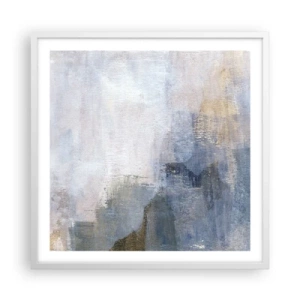 Pôster em moldura branca - Tons e acordes das cores - 60x60 cm