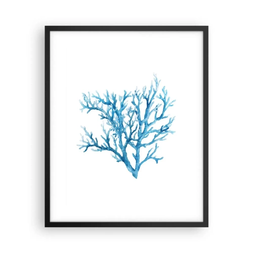 Pôster com moldura preta - Filigrana náutica - 40x50 cm