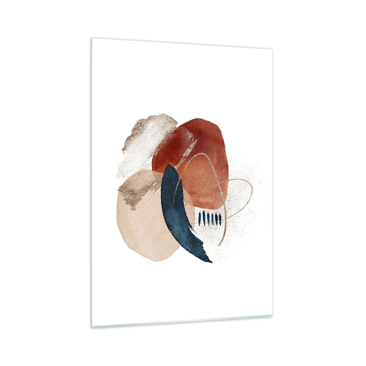 Quadro em vidro - Composição oval - 50x70 cm