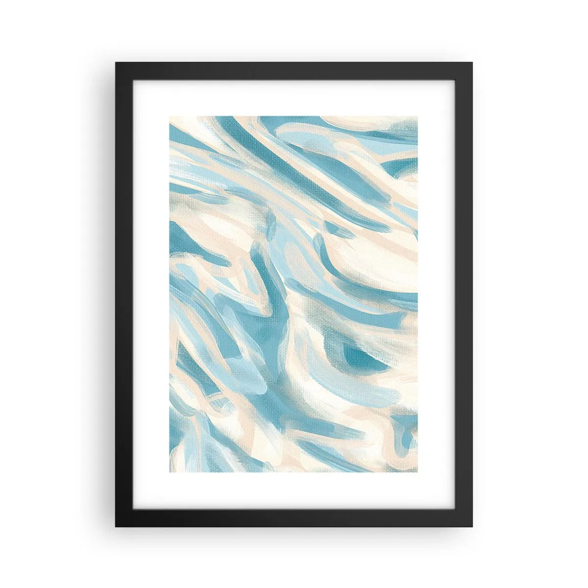 Pôster com moldura preta - Brisas de primavera - 30x40 cm