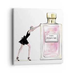 Quadro em tela - A essência da feminilidade - 30x30 cm